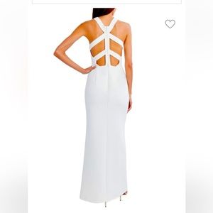 BCBG Long white dress